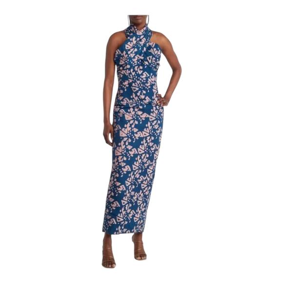 SIKA dress Ophelia Halter neck pink blue size 6 - Picture 1 of 8